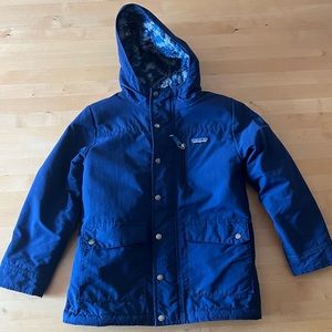 Patagonia Kid’s fleece lined winter jacket - sz S 7-8